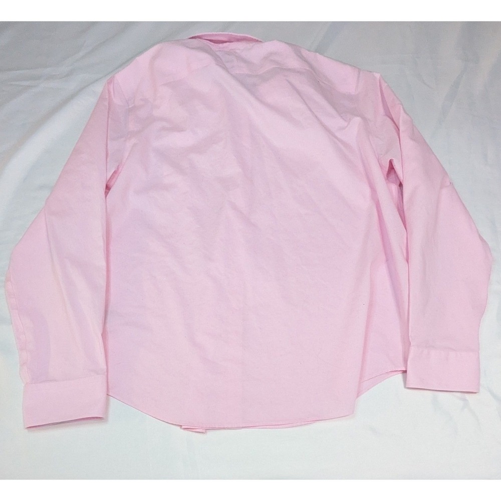 Lauren Ralph Lauren Button Down Women XL Pink Excellent Non-Iron Cotton Shirt - Picture 4 of 4